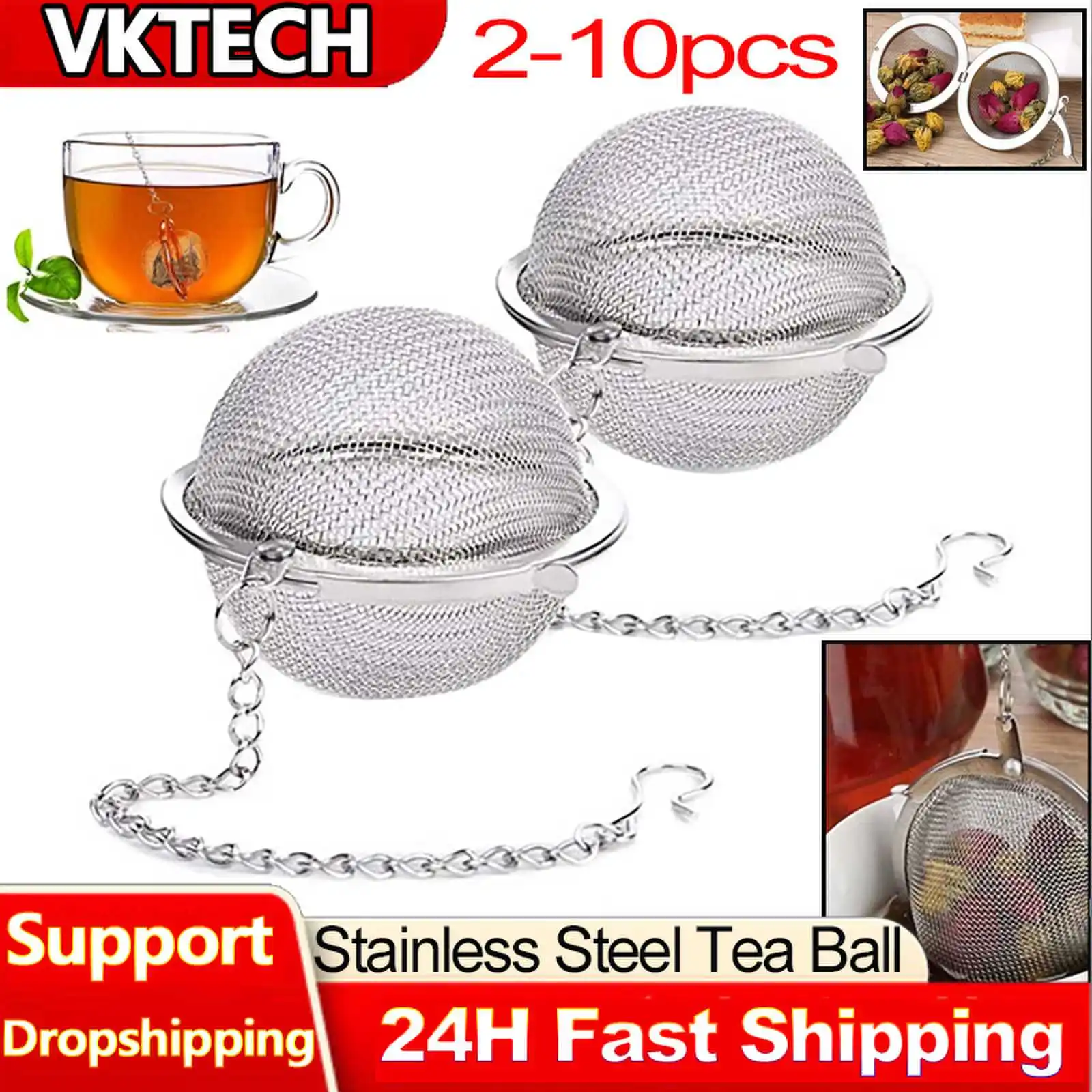 Loose Leaf Tea Infuser - Ситечко для заваривания чая, из нержавеющей