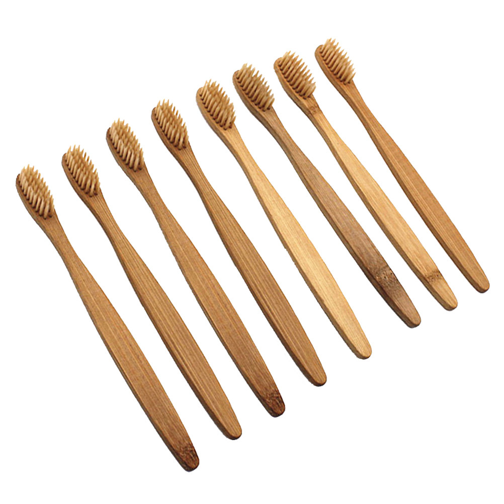 Bamboo Toothbrush Set - Набор из 8 бамбуковых зубных щеток