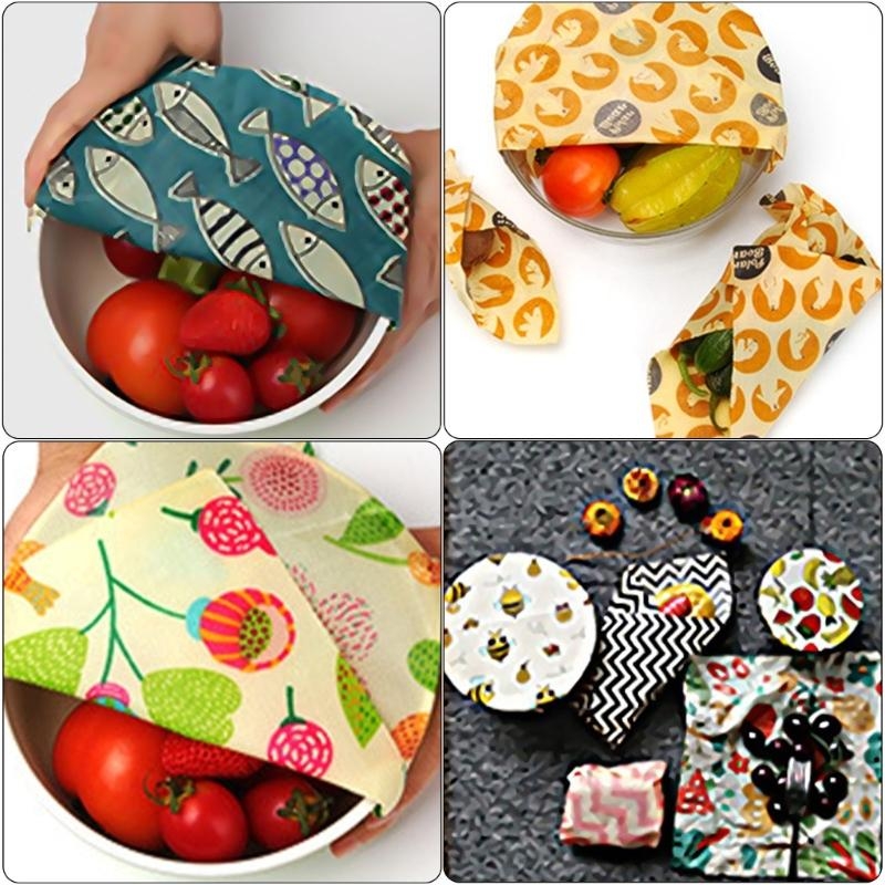 Beeswax Food Cover - Практичный набор ткани из пчелиного воска,