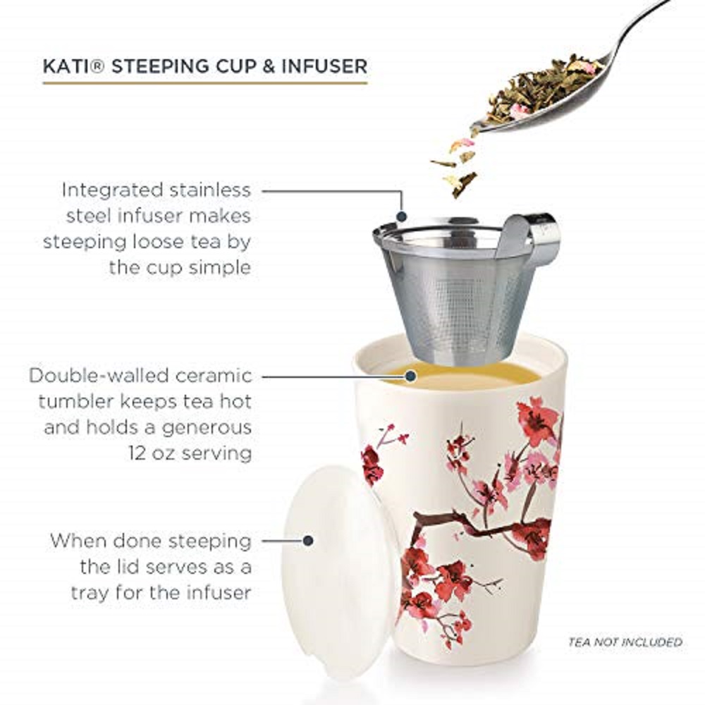 Керамическая чашка Кати с двой – обзор и цена Loose Leaf Tea Infuser
