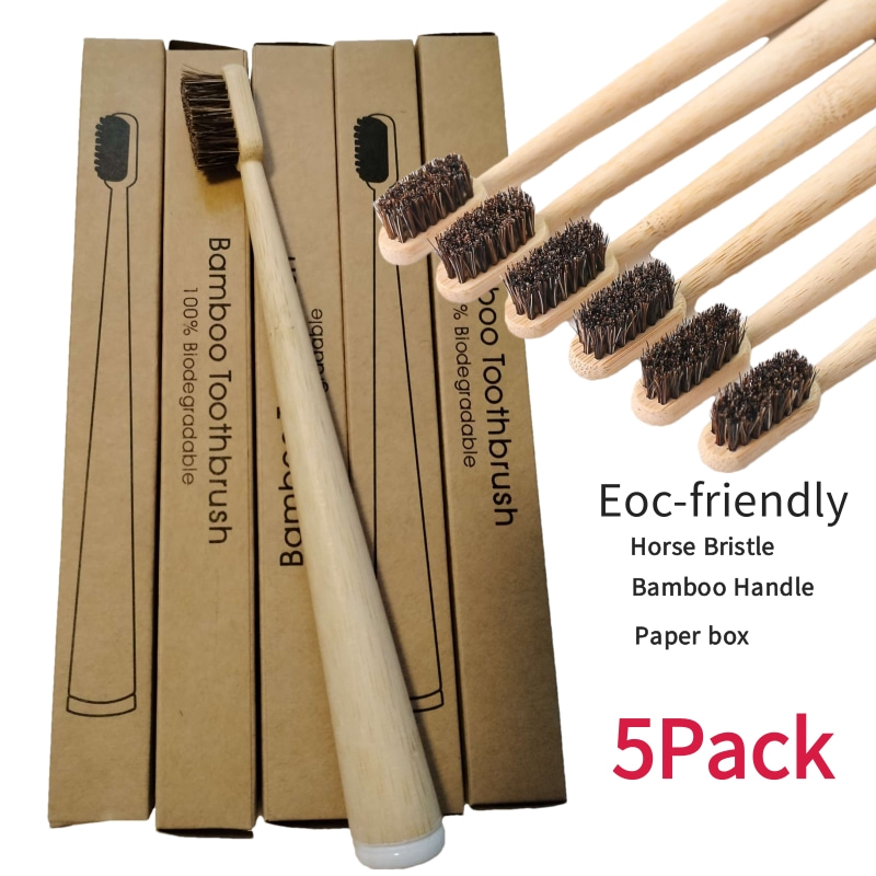 5 шт. бамбуковых зубных щеток  – обзор и цена Bamboo Toothbrush Set