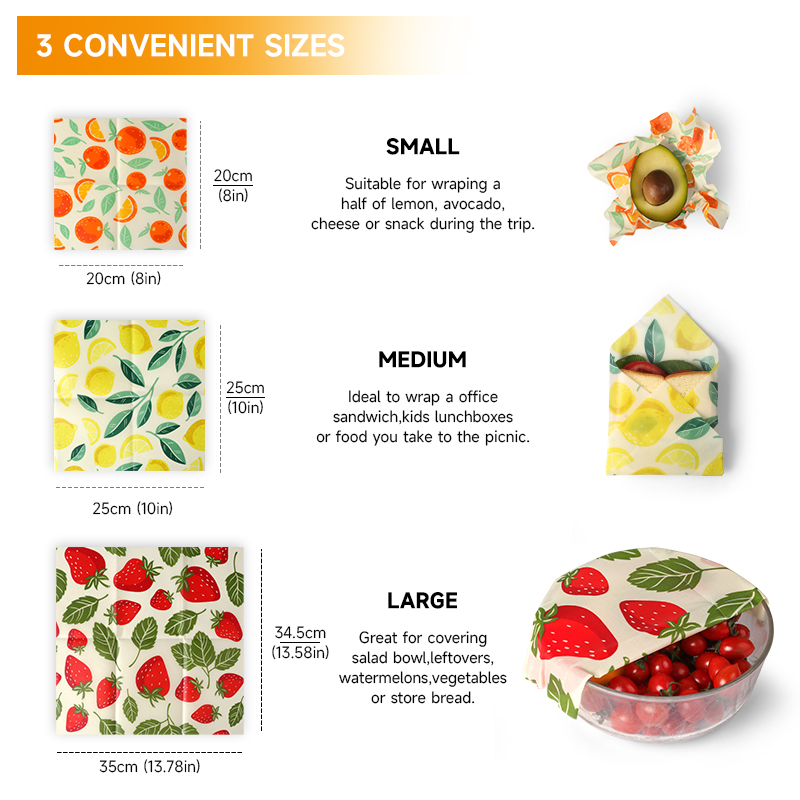 WEEDI 9 шт. многоразовых оберт – обзор и цена Beeswax Food Cover