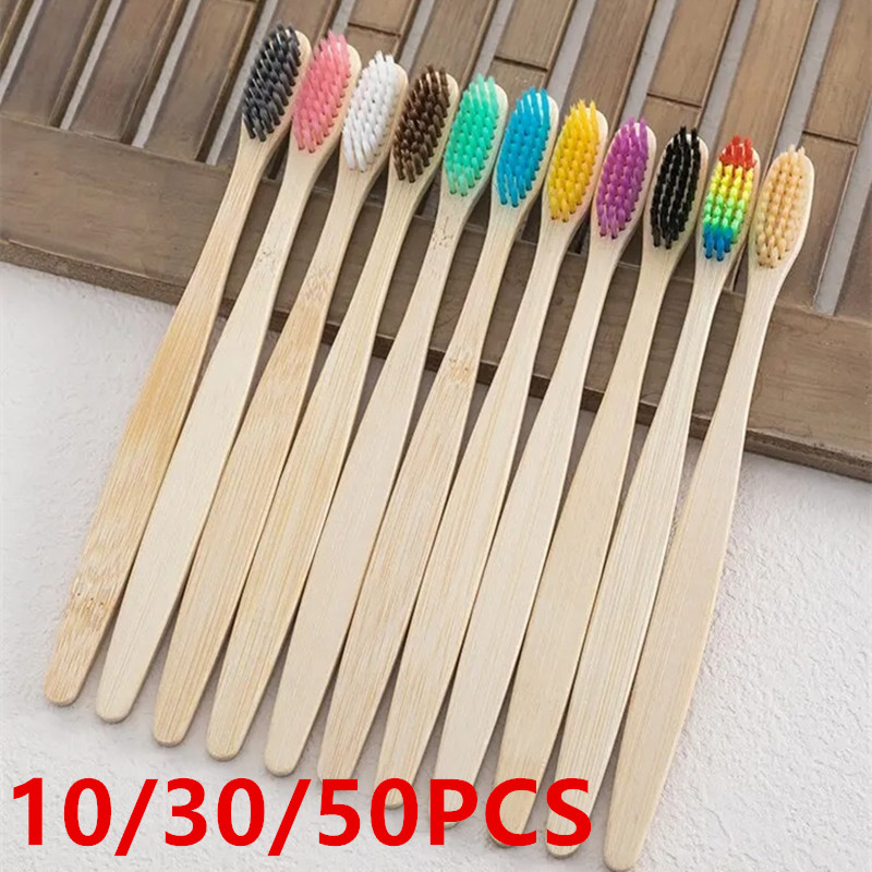 Набор из 10 натуральных бамбук – обзор и цена Bamboo Toothbrush Set