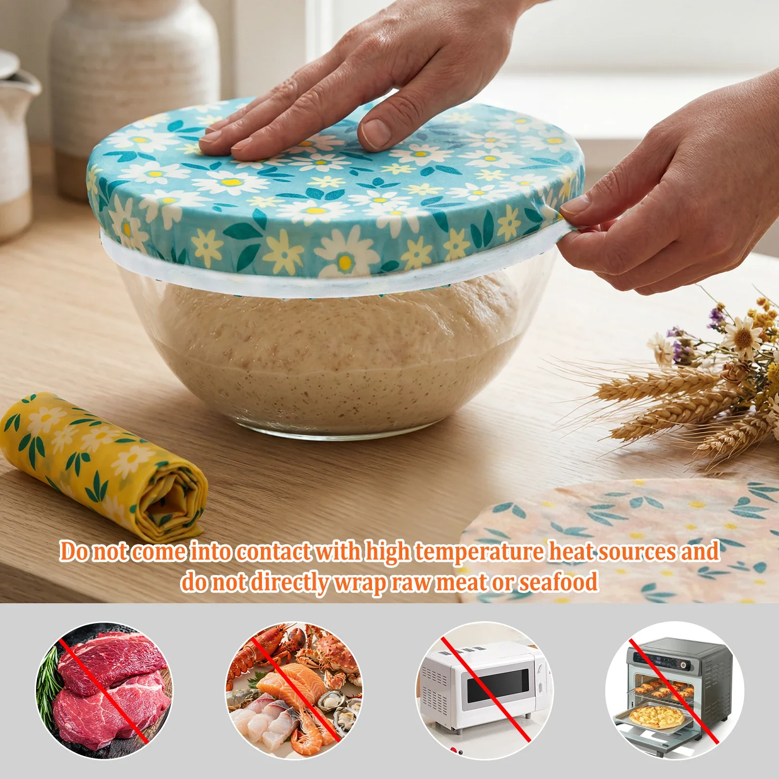 Набор из 3 многоразовых эласти – обзор и цена Beeswax Food Cover