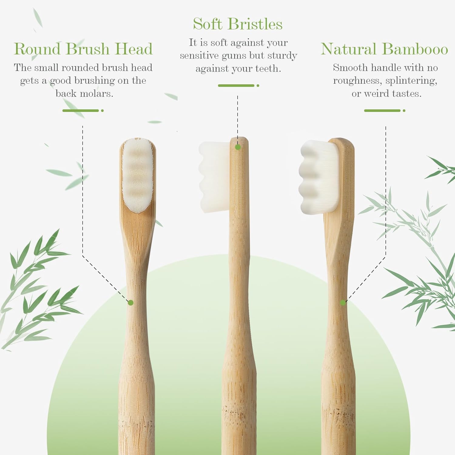 4 шт. зубные щетки Micro-Nano  – обзор и цена Bamboo Toothbrush Set
