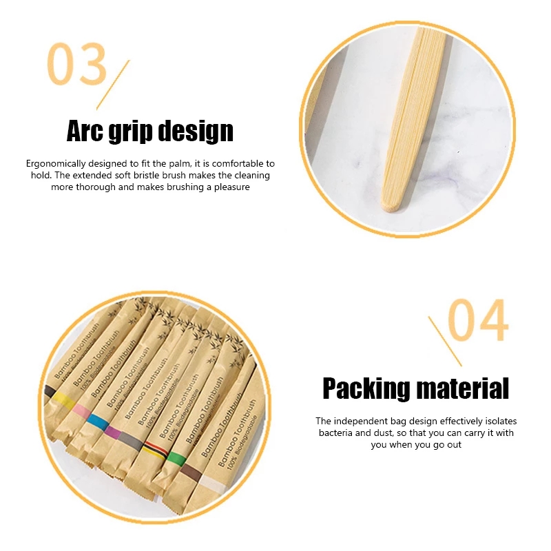 100 шт., бамбуковые зубные щёт – обзор и цена Bamboo Toothbrush Set